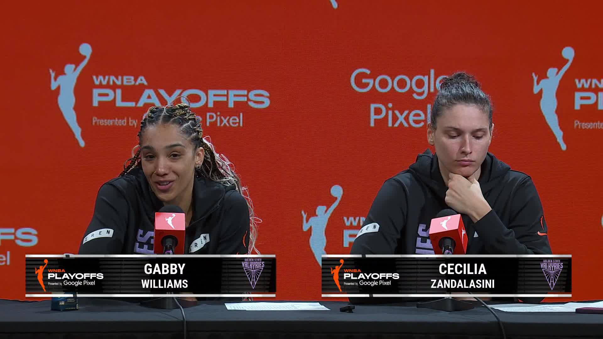 Cecilia Zandalasini and Gabby Williams Postgame Press Conference | 9/27/26